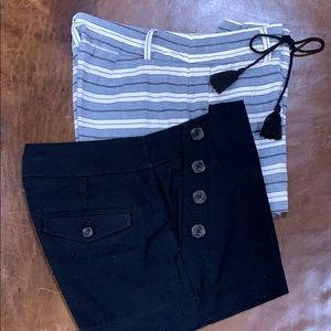 Loft shorts size 0, selling together